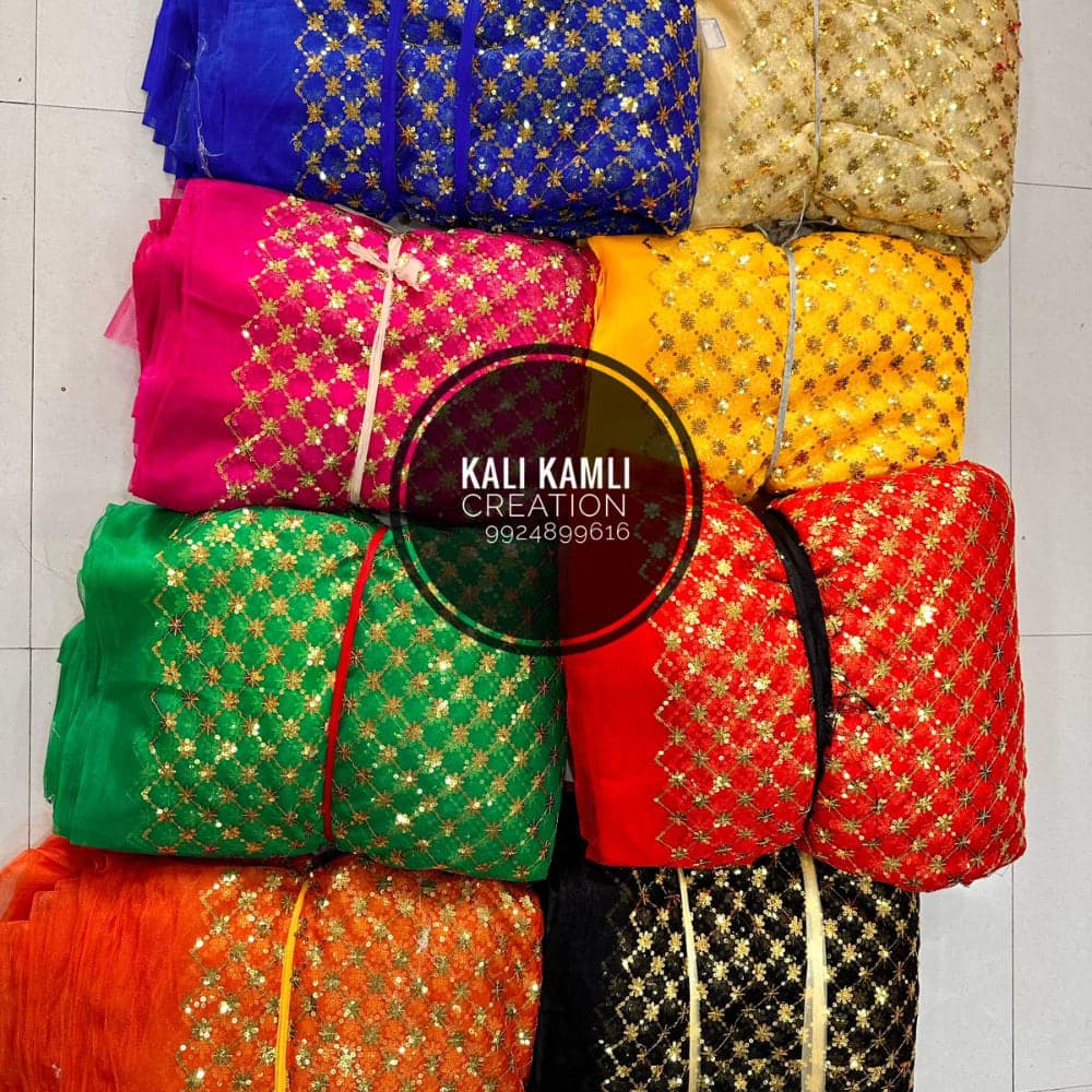 Net 5mm Fuldi Design Chunari fabric